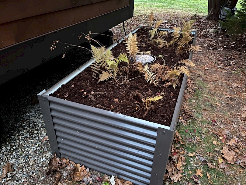 Mulch basin in the late Fall